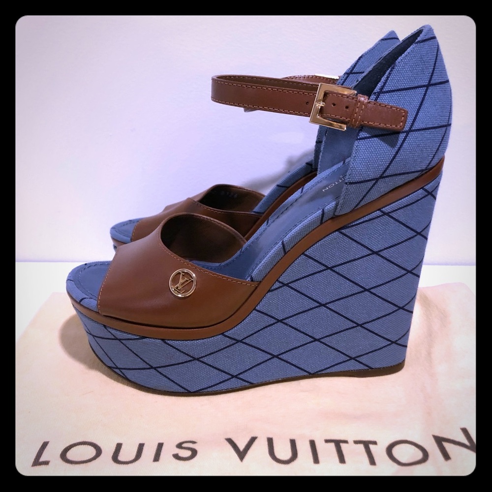Louis Vuitton wedge sandals